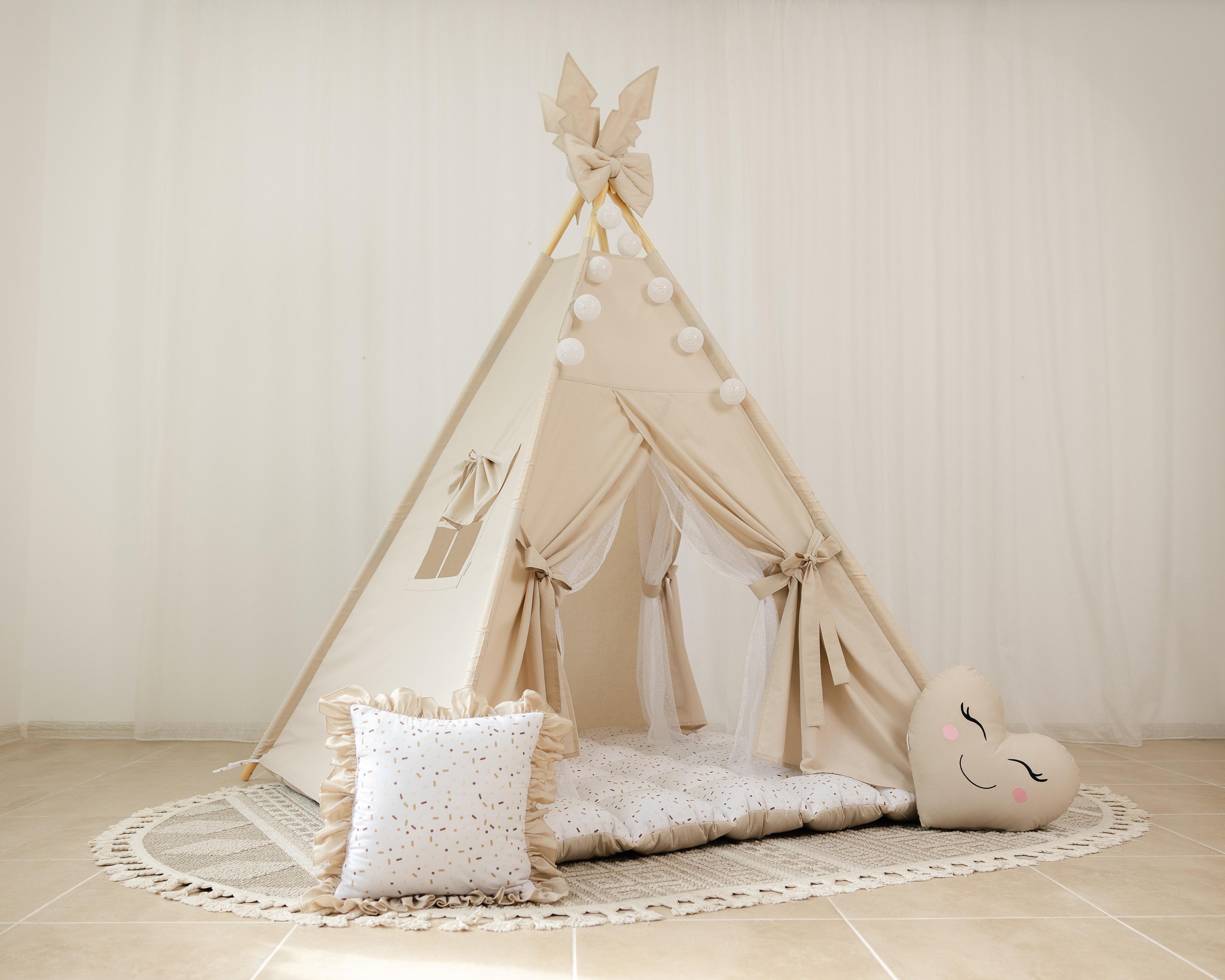 Вигвам детский Карамельный с матрасом Бонбон (0002215)