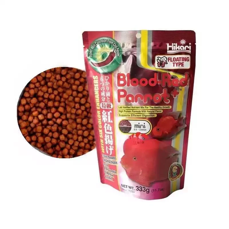 Корм Hikari Blood-Red Parrot+ для риб-папуг та інших гібридів цихлід 8-15 см M гранули 5,0-5,5 мм 333 г (16333) - фото 2