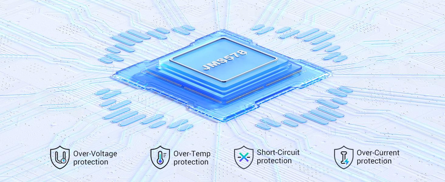 Корпус UGREEN для SSD/HDD 2,5"/5 Гбіт/с SATA III з USB кабелем 0,5 м Чорний (30719) - фото 8 Корпус UGREEN для SSD/HDD 2,5"/5 Гбіт/с SATA III з USB кабелем 0,5 м Чорний (30719) - фото 8