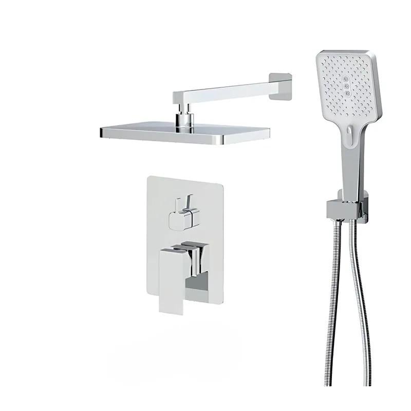 Душова система вбудована Haiba Gaudi 003 INNER зі змішувачем та тропічним душем латунна Хром (HB9644)