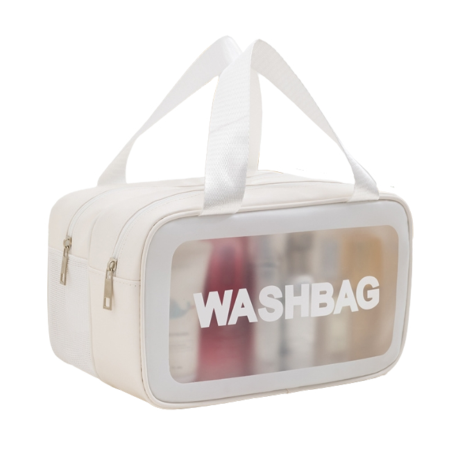 Косметичка WASHBAG с ручками 26,5х16х13 см Белый (ОКД-131-22)