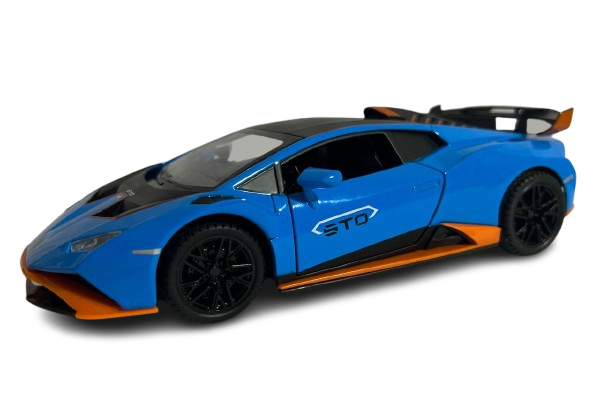 Игрушечный автомобиль Lamborghini Huracan STO 1:24 инерция/свет/звук Синий (1105)