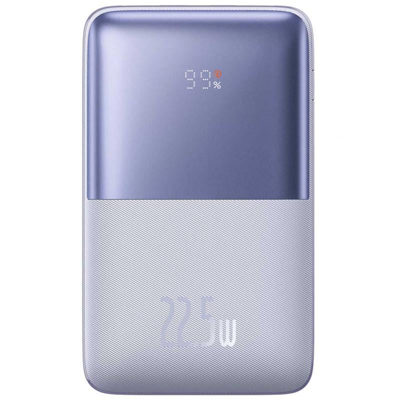 Повербанк Baseus Bipow Pro Digital Display 22,5W 20000 mAh Purple (PPBD03000) - фото 1 Повербанк Baseus Bipow Pro Digital Display 22,5W 20000 mAh Purple (PPBD03000) - фото 1