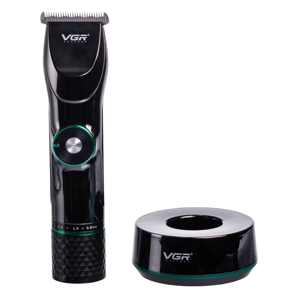 Машинка для стрижки VGR V-256 волос и бороды с LED-дисплеем и подставкой (7364) - фото 7 Машинка для стрижки VGR V-256 волос и бороды с LED-дисплеем и подставкой (7364) - фото 7