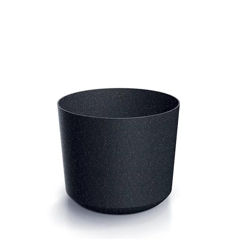 Горшок для цветов Prosperplast Tubo Eco Wood круглый 14,8х14,8х13 см Антрацитовый (68358-433)