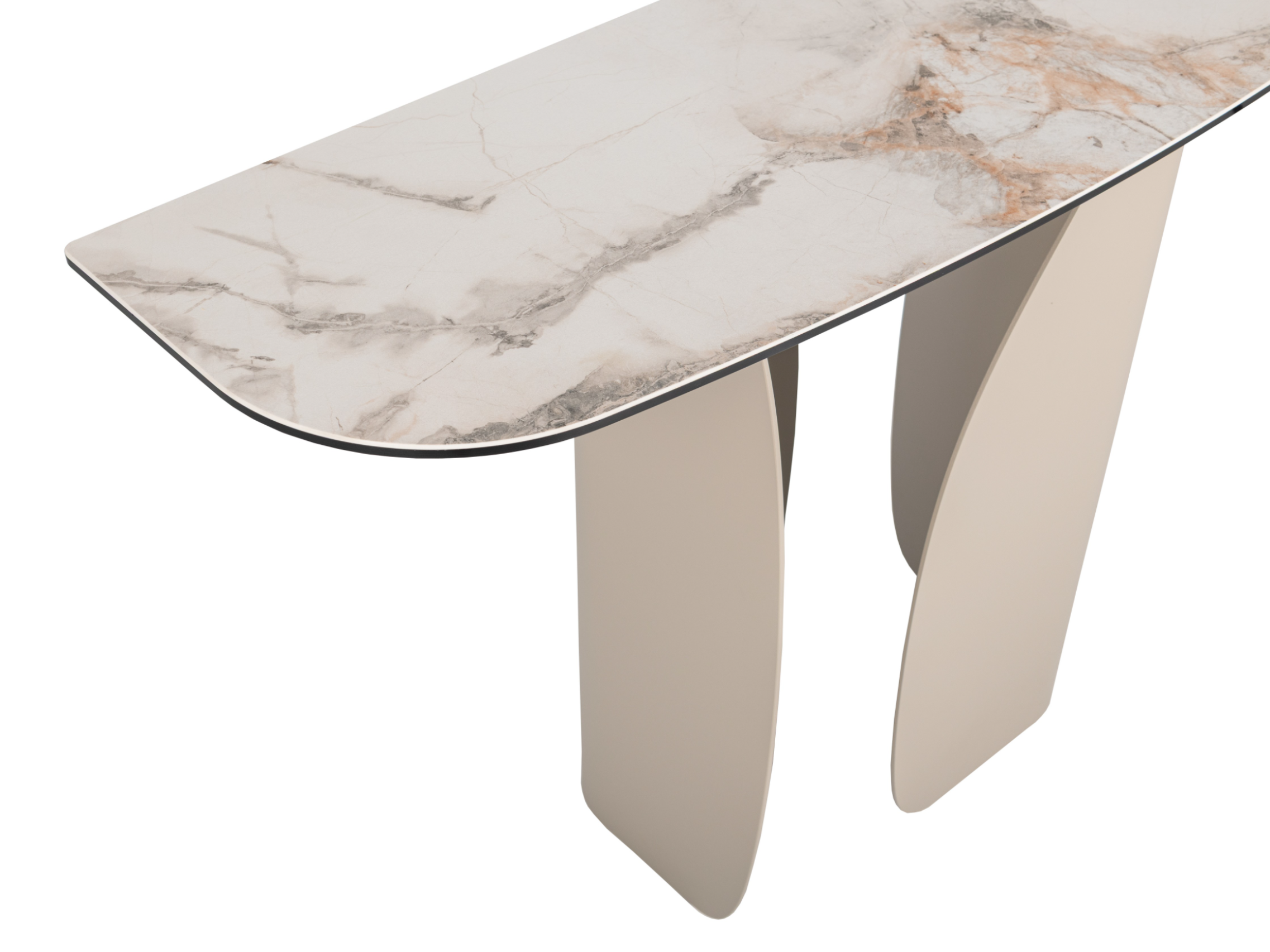 Консоль Кристиано Vetro 1200х400х760 мм Аврора голд/Бежевый - фото 3 Консоль Кристиано Vetro 1200х400х760 мм Аврора голд/Бежевый - фото 3