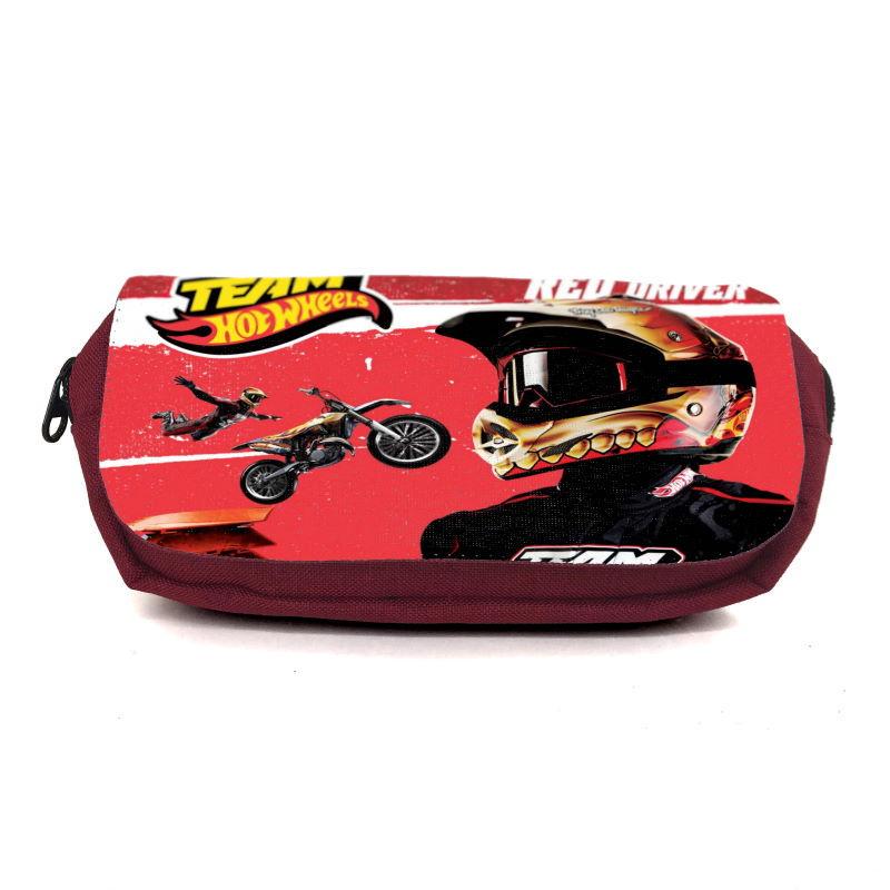 Пенал школьный Hot Wheels HW-003 Бордовый (1480995246)
