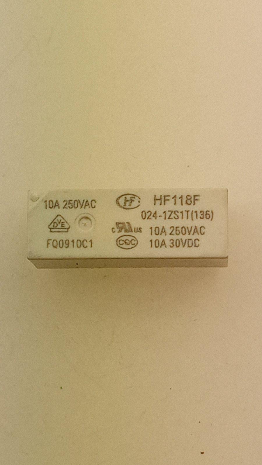 Реле HF118F-024-1ZS1TDC24V 28x12x15 мм (17168)