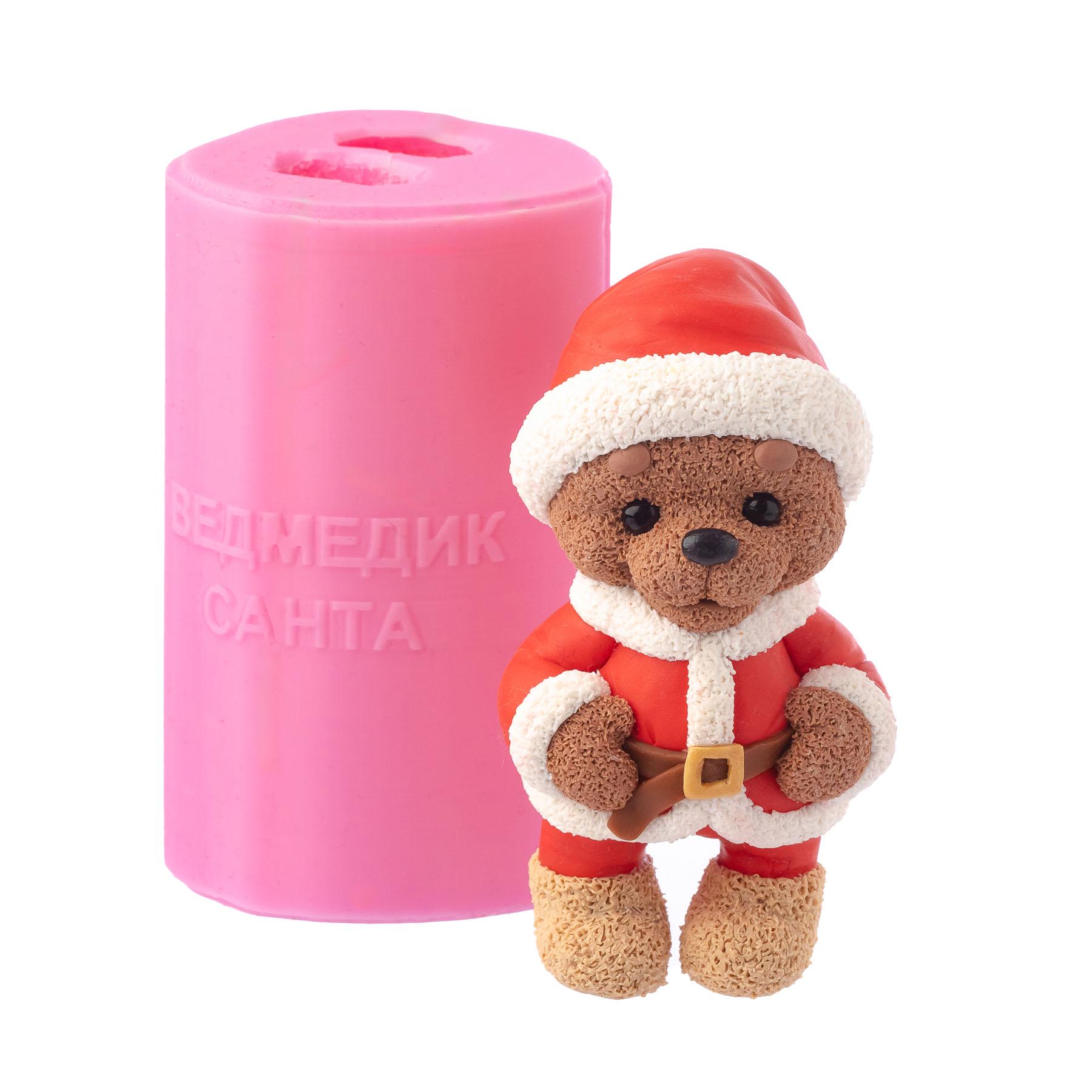 Молд силиконовый Orehova Мишка Санта (8340)
