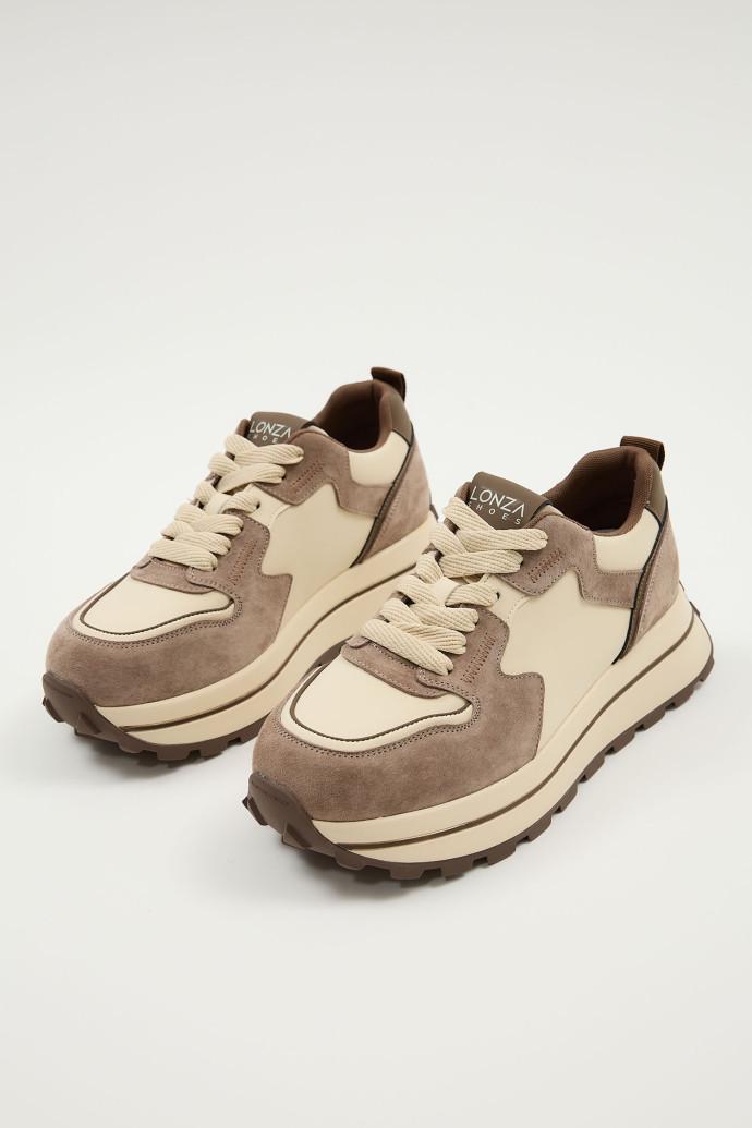 Кроссовки LONZA 204452 р. 36 Бежевый (22183_36) - фото 4 Кроссовки LONZA 204452 р. 36 Бежевый (22183_36) - фото 4