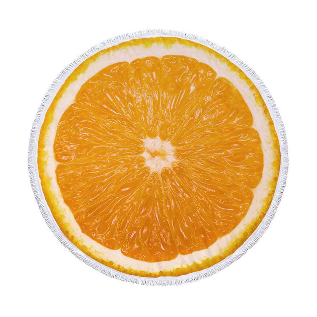 Коврик подстилка на пляж Апельсин 150x150 см (801938)