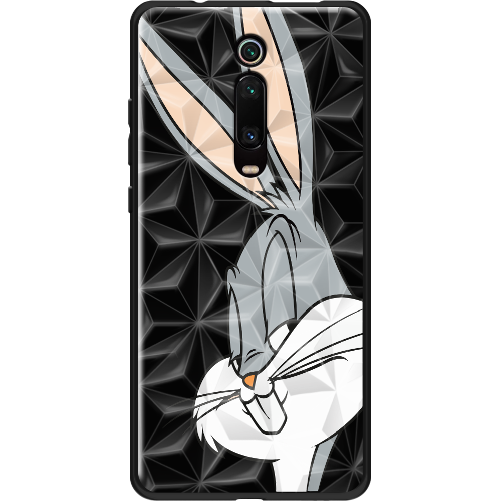 Чехол BoxFace Xiaomi Mi 9T / Mi 9T Pro Lucky Rabbit Черный силикон с призмой (37376-bk81-37866)