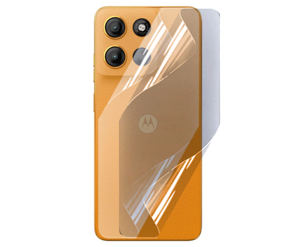 Пленка гидрогелевая противоударная Hydrogel Film для Motorola Moto G15 на заднюю панель Transparent