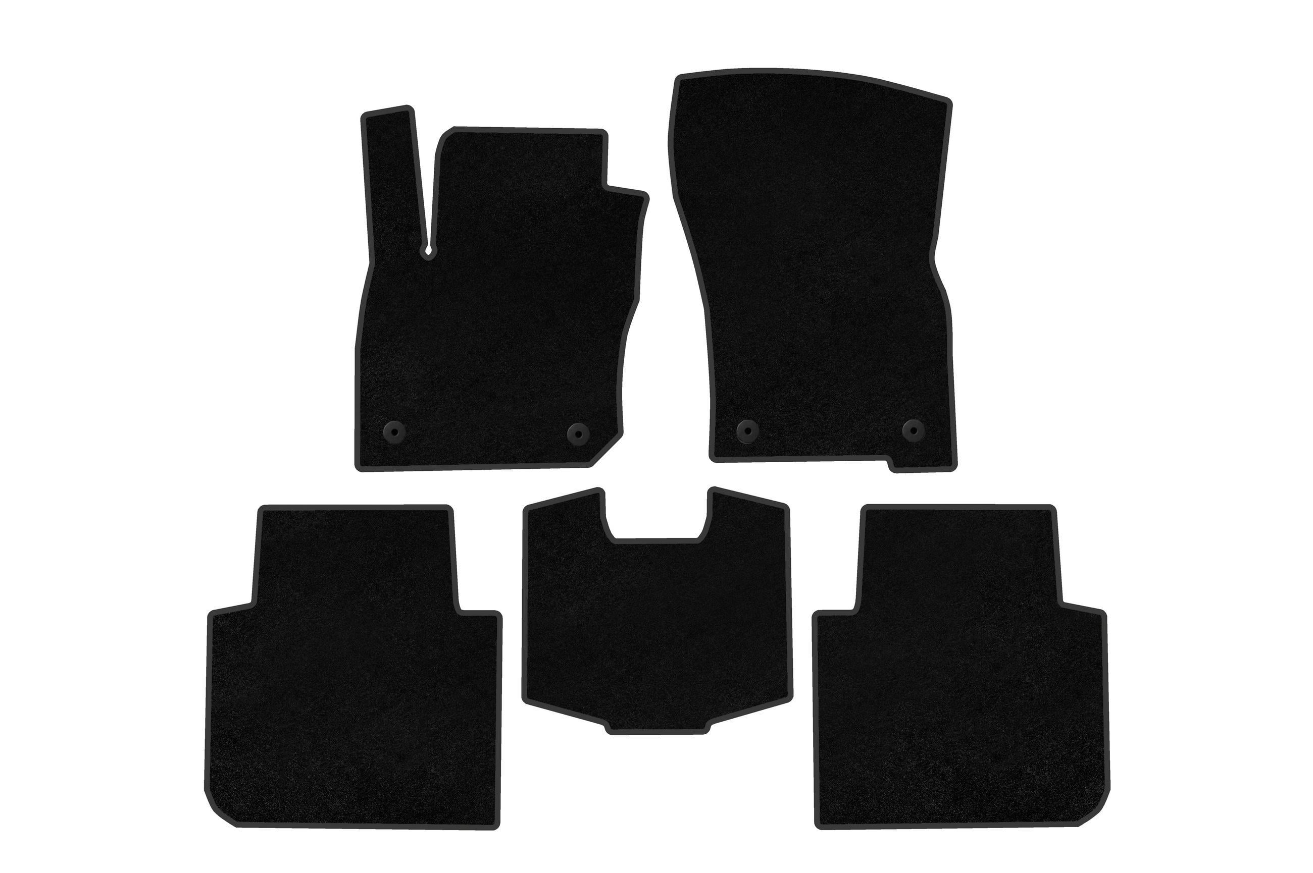 Коврики автомобильные Digital Designs Deluxe для Volkswagen Tayron 2024– гг. ткань Черный (185154)