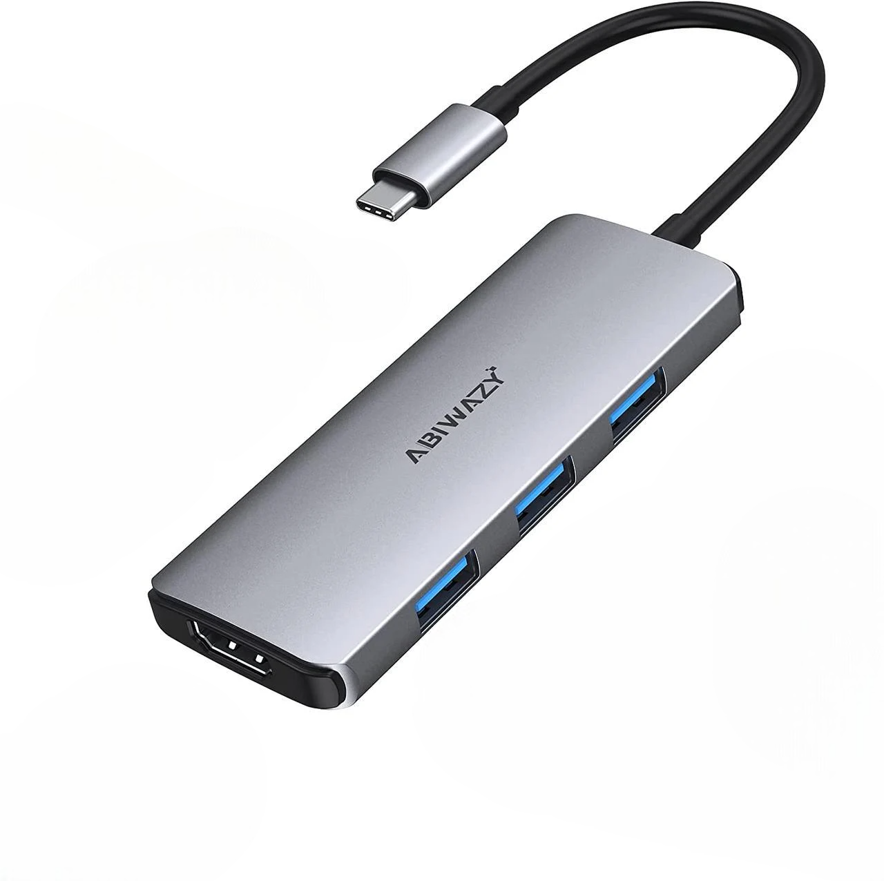 Адаптер USB-C Hub для MacBook Pro Air 7в1 USB-C Dongle Multiport с 4K HDMI/3 порта USB 3.0/100 Вт (1788247343)