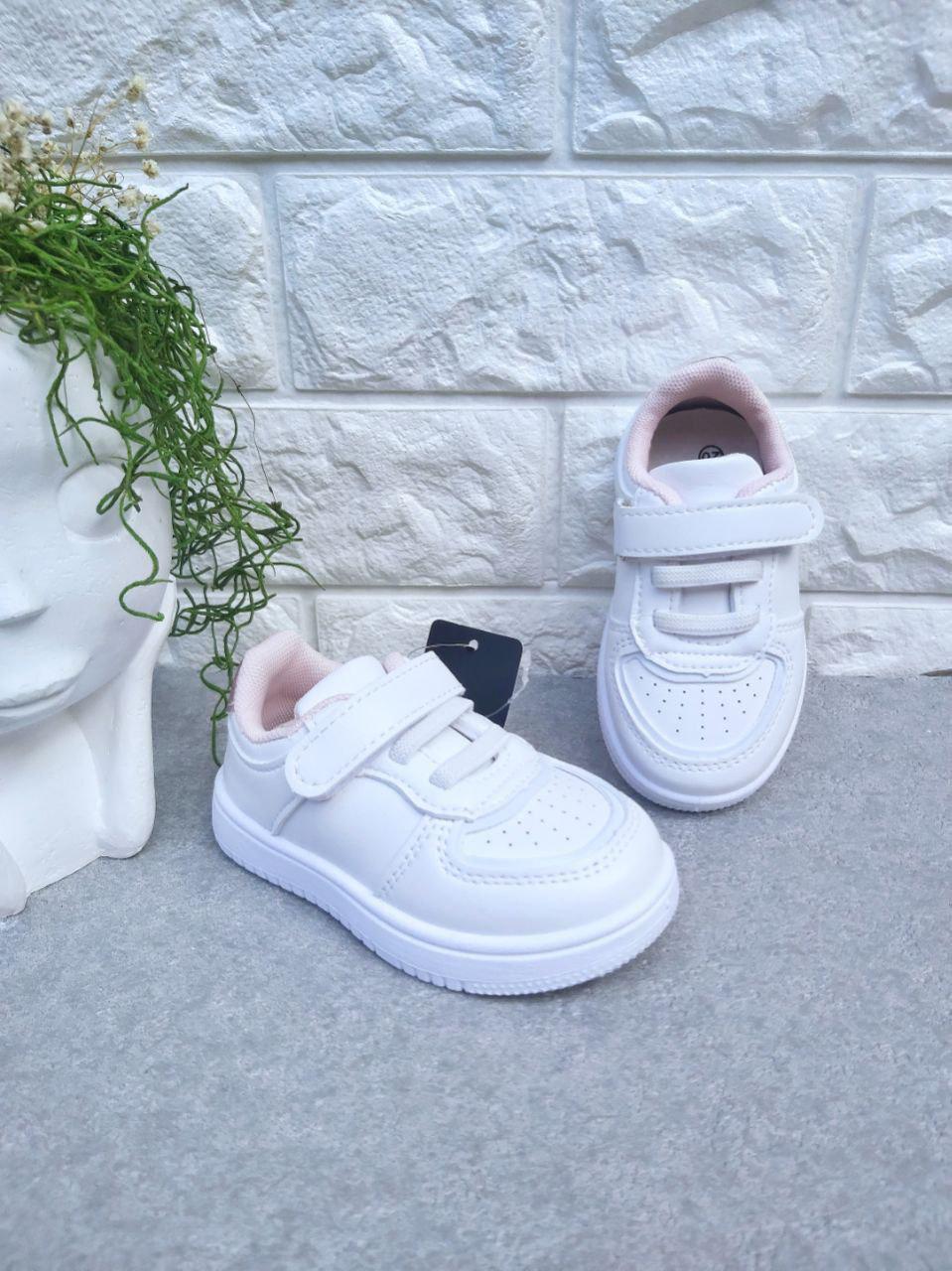 Кроссовки для девочки Apawwa 1289 р. 21 13 см Бело-Розовый (1289-1)