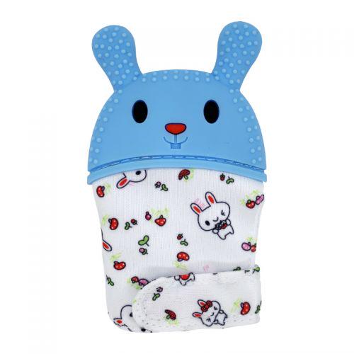 Прорезыватель-перчатка Зайка Синий Прорезыватель-перчатка Зайка Синий