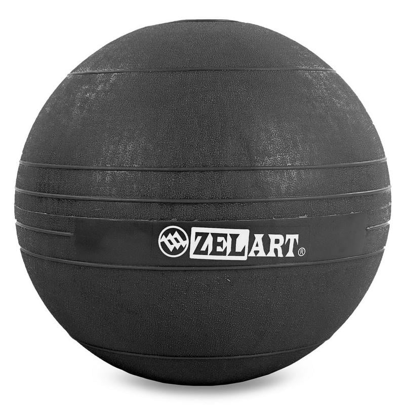 М'яч медичний слембол для кросфіту Zelart Record SLAM BALL FI-5165-10 10 кг Чорний (DR003510) - фото 2