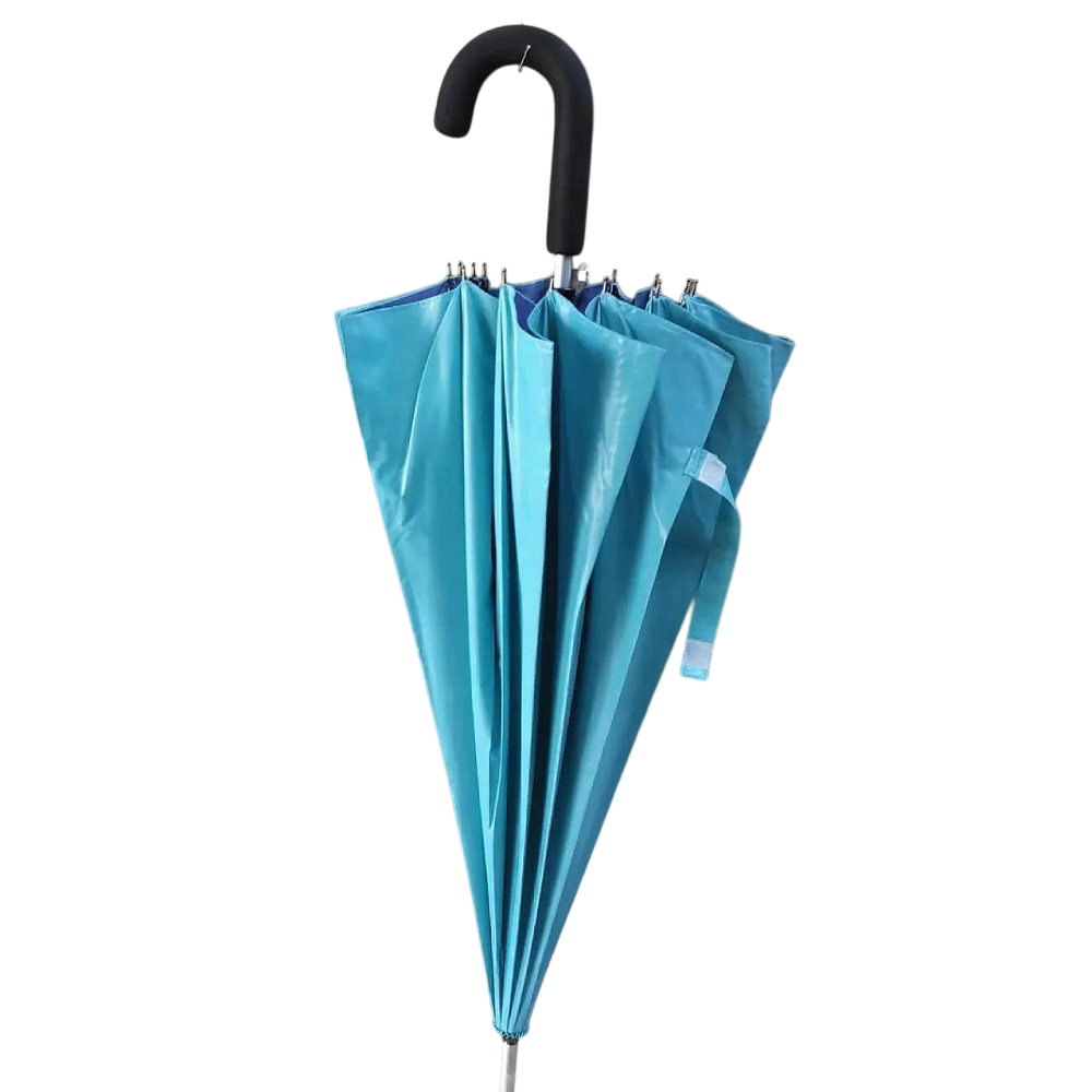 Зонт трость полуавтомат с чехлом 16 спиц 112 см Голубой (MR7482) Зонт трость полуавтомат с чехлом 16 спиц 112 см Голубой (MR7482)