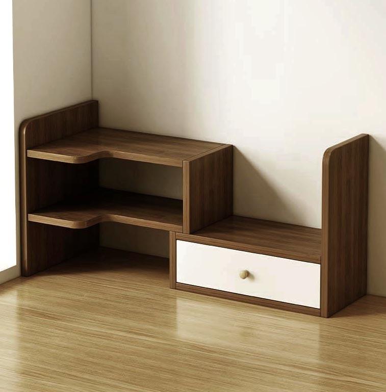 Полка-надстройка настольная из дерева Валестра капучино-зефир (АКД-01760920)