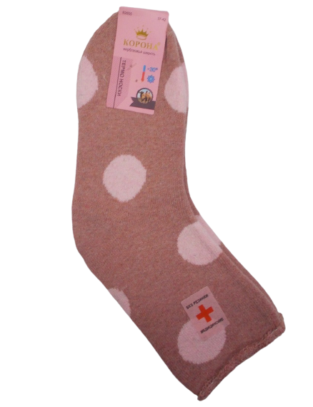 Носки термо женские Корона 2655 без резинки верблюжья шерсть с махрой р. 37-42 Пудровый (1483403166) Носки термо женские Корона 2655 без резинки верблюжья шерсть с махрой р. 37-42 Пудровый (1483403166)