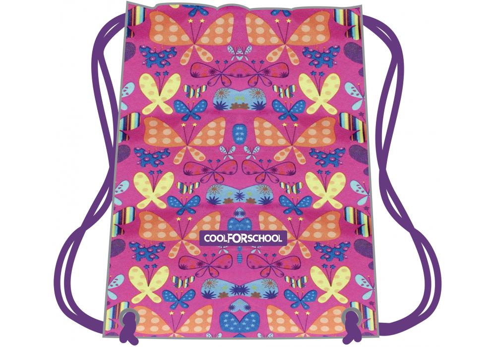 Сумка для обуви CoolForSchool Butterflies 41x33 см 1 отделение (CF85751)