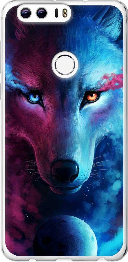 Чехол на Huawei Honor 8 Арт-волк (3999u-351-42517)