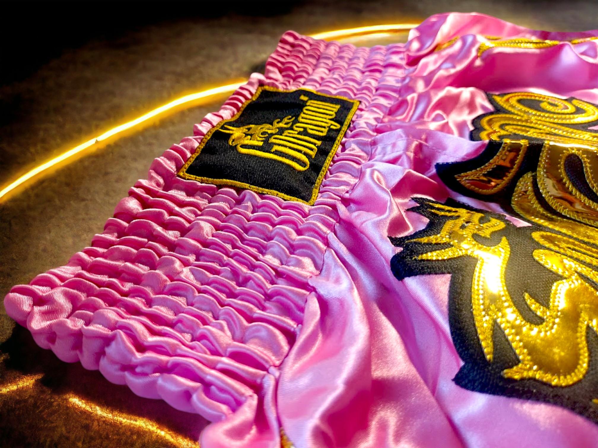 Шорти для тайського боксу GDragon Sport чоловічі Рожевий (4_1_M_2) - фото 3 Шорти для тайського боксу GDragon Sport чоловічі Рожевий (4_1_M_2) - фото 3