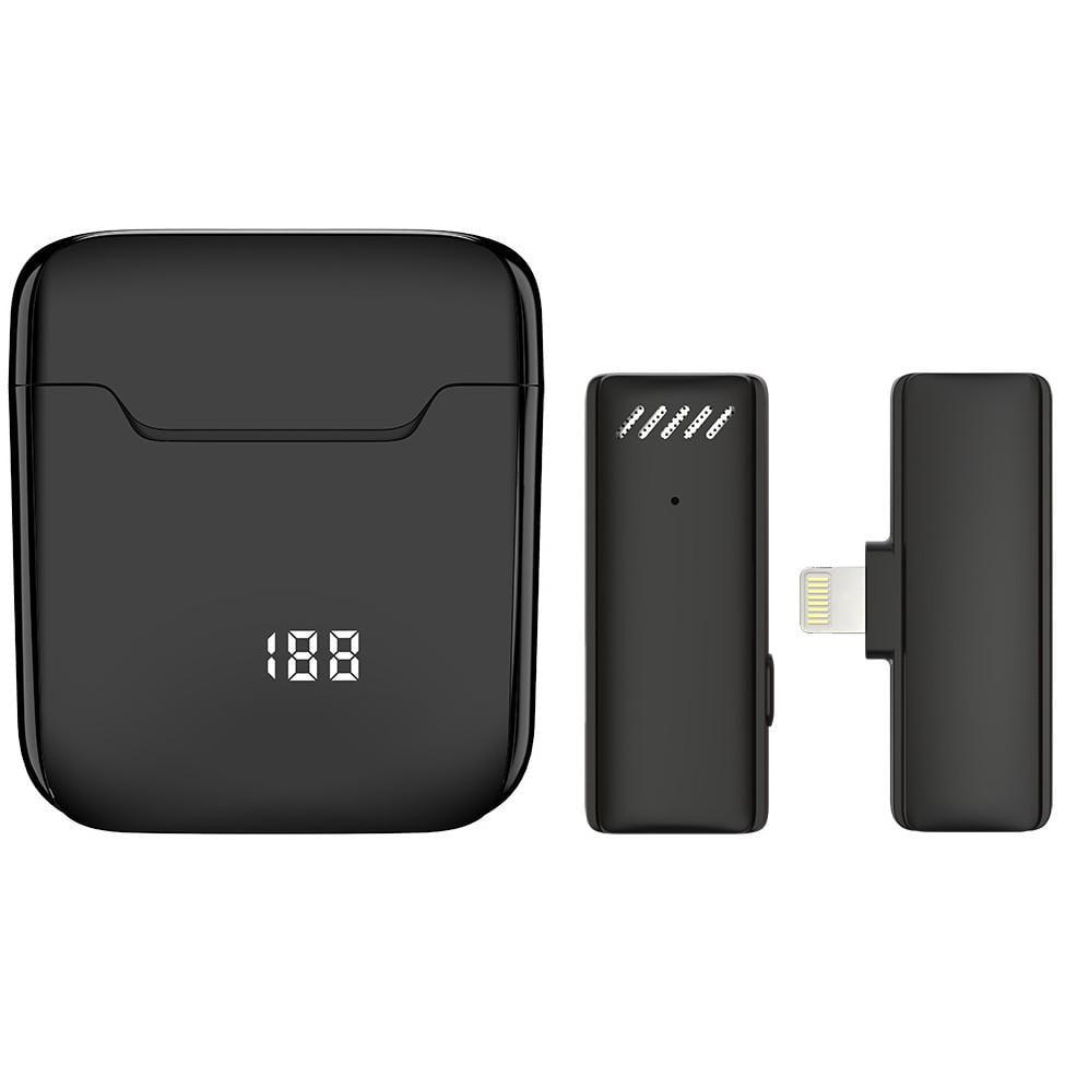 Микрофон петличный беспроводной Savetek P32 с Lightning с зарядным кейсом для iPhone/iPad/Macbook 2,4 ГГц