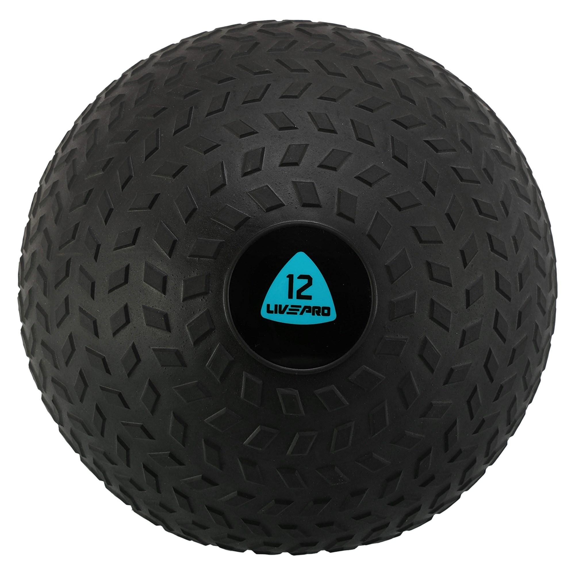 Медбол LivePro SLAM BALL 12 кг Черный (LP8105-12)