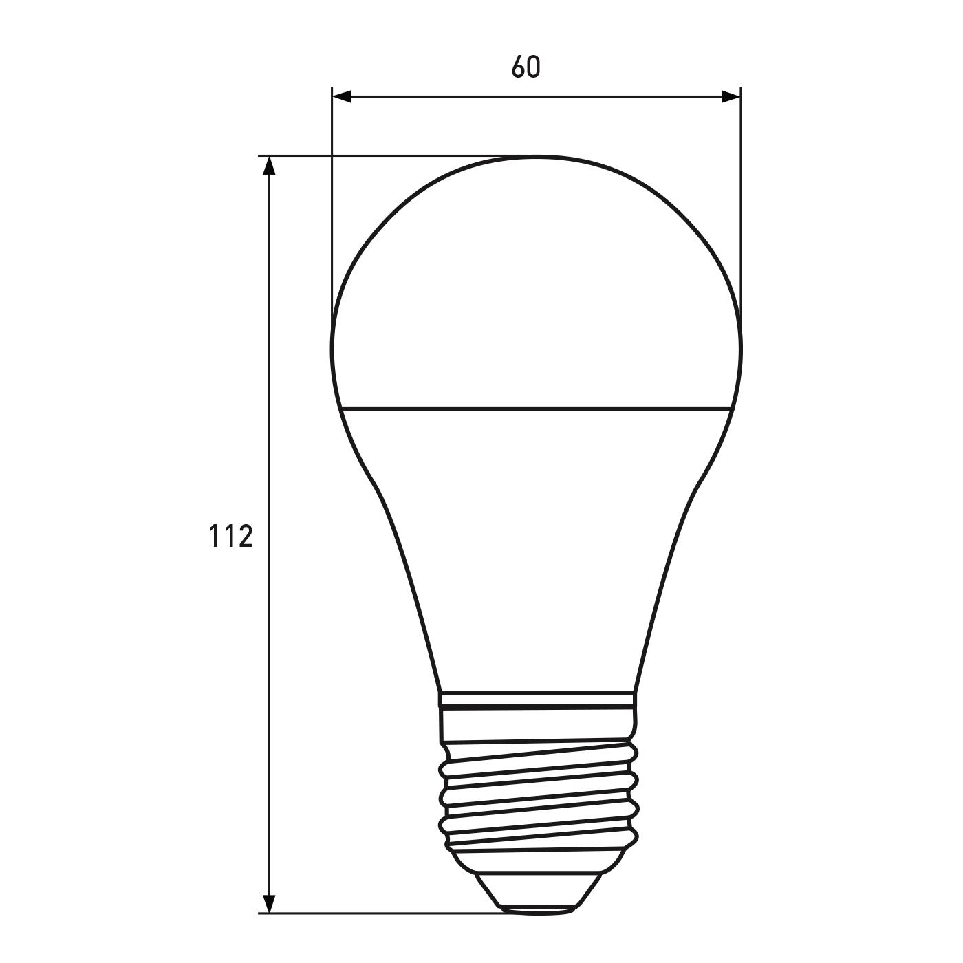 Світлодіодна лампа Eurolamp LED-A60-12274 груша 12 W 12 V 1100 lm 4000K Е27 60х112 мм (4262380660014) - фото 3