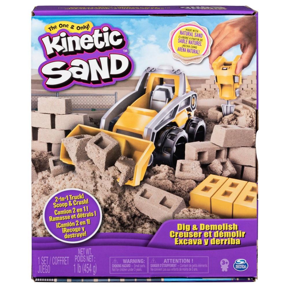 Кинетический песок Kinetic Sand Dig & Demolish с бульдозером (15397511) - фото 1