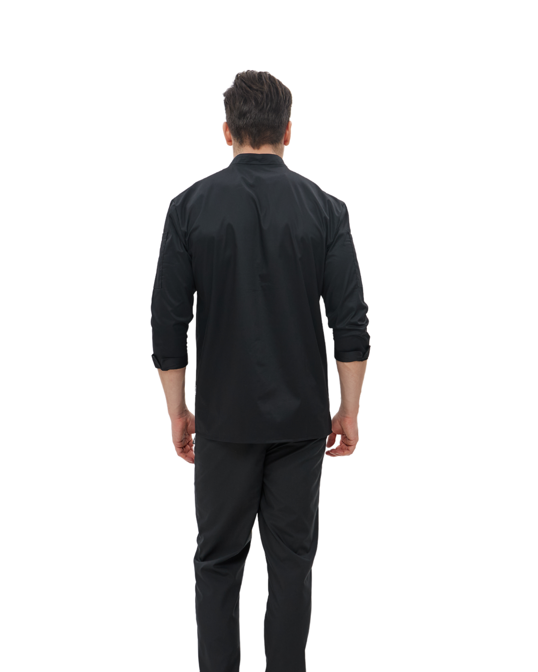 Сорочка-кітель унісекс рукав 3/4 Алекс Lux Form M Чорний (4614) - фото 8