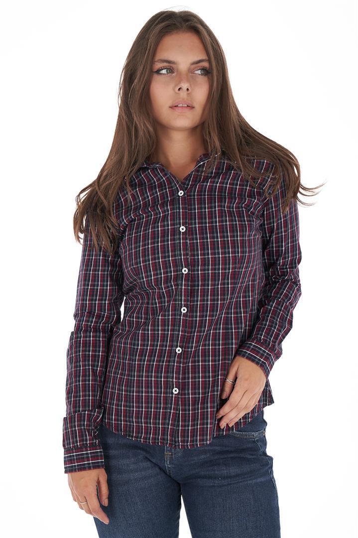 Рубашка женская Kvl 20202038 XL Синий - фото 5 Рубашка женская Kvl 20202038 XL Синий - фото 5