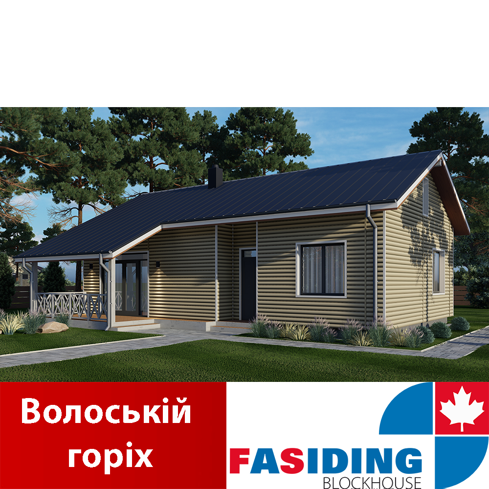 Сайдинг фасадный виниловый FASIDING BlockHouse Грецкий орех (343320616) - фото 2