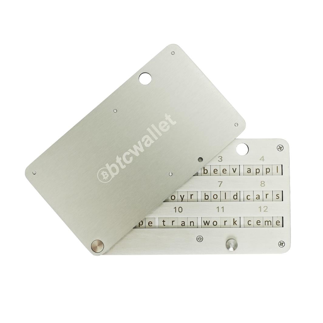 Планшет мнемонічний Btcwallet FoldTab S1 для зберігання сід-фрази (34060695)