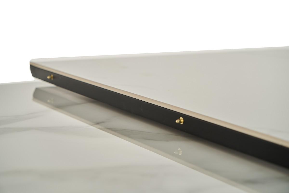 Стол обеденный раздвижной Vetro Mebel 1400-1800x800x760 мм Касса вайт/Черный(TМ-89) - фото 3 Стол обеденный раздвижной Vetro Mebel 1400-1800x800x760 мм Касса вайт/Черный(TМ-89) - фото 3