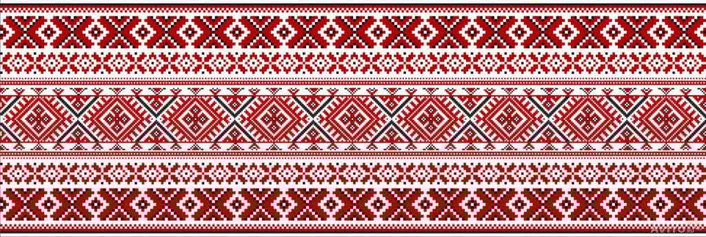 Вышиванка на авто 3D Tuning Studio Вишнёвая 15 1000х200х0,15 мм (108200164)