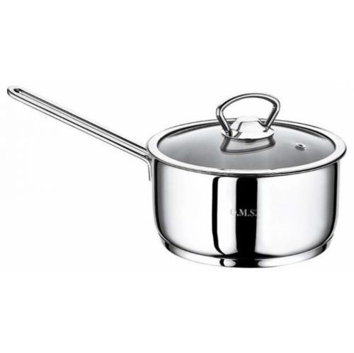 Ковш OMS TS-09 со стеклянной крышкой 0,9 л Серебристый (bd906c1c)