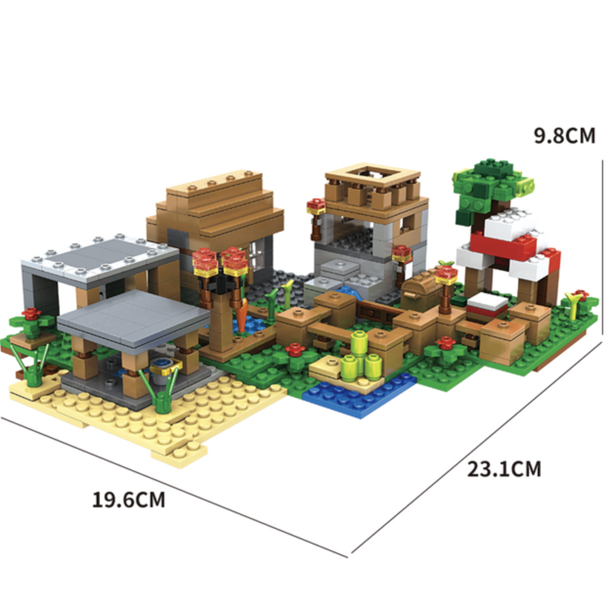 Конструктор My World Поселок 539 деталей (SJ8802) - фото 3 Конструктор My World Поселок 539 деталей (SJ8802) - фото 3