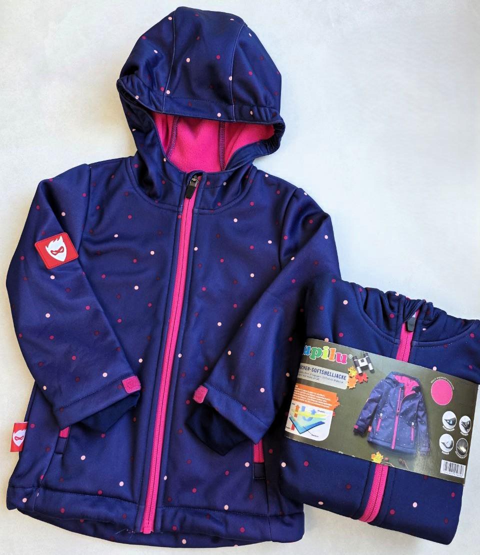 Куртка-софтшел на флисе Lupilu для девочки 98-104 см (056696) - фото 2