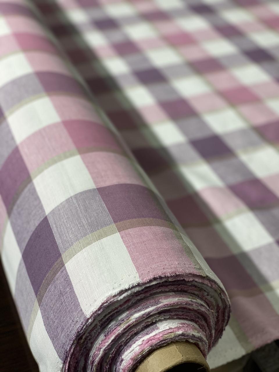 Ткань скатертная LINEN PLUS льняная 155 см 1/1 Меланж - фото 1