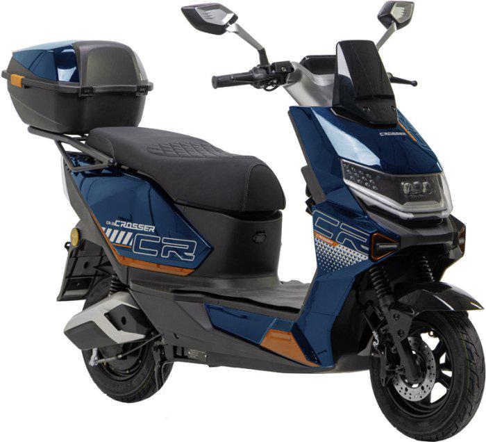 Электроскутер двухместный Crosser CR20 NEW 1200W 72V/20Ah Синий
