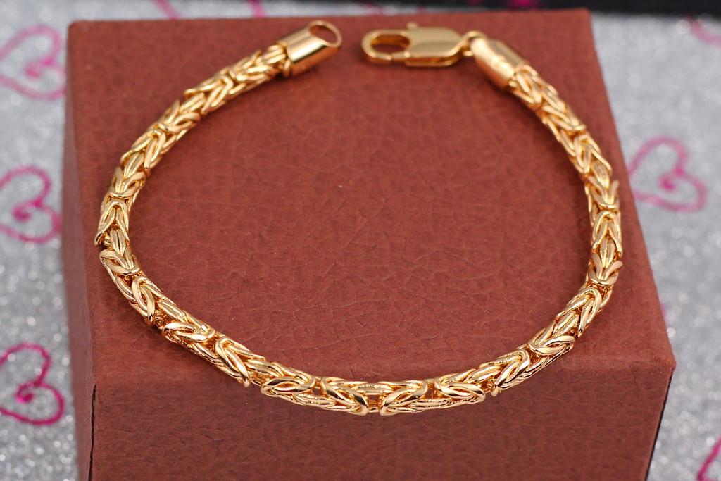 Браслет Xuping Jewelry Лесной хвост 22 см 5 мм Золотистый (1556268658)