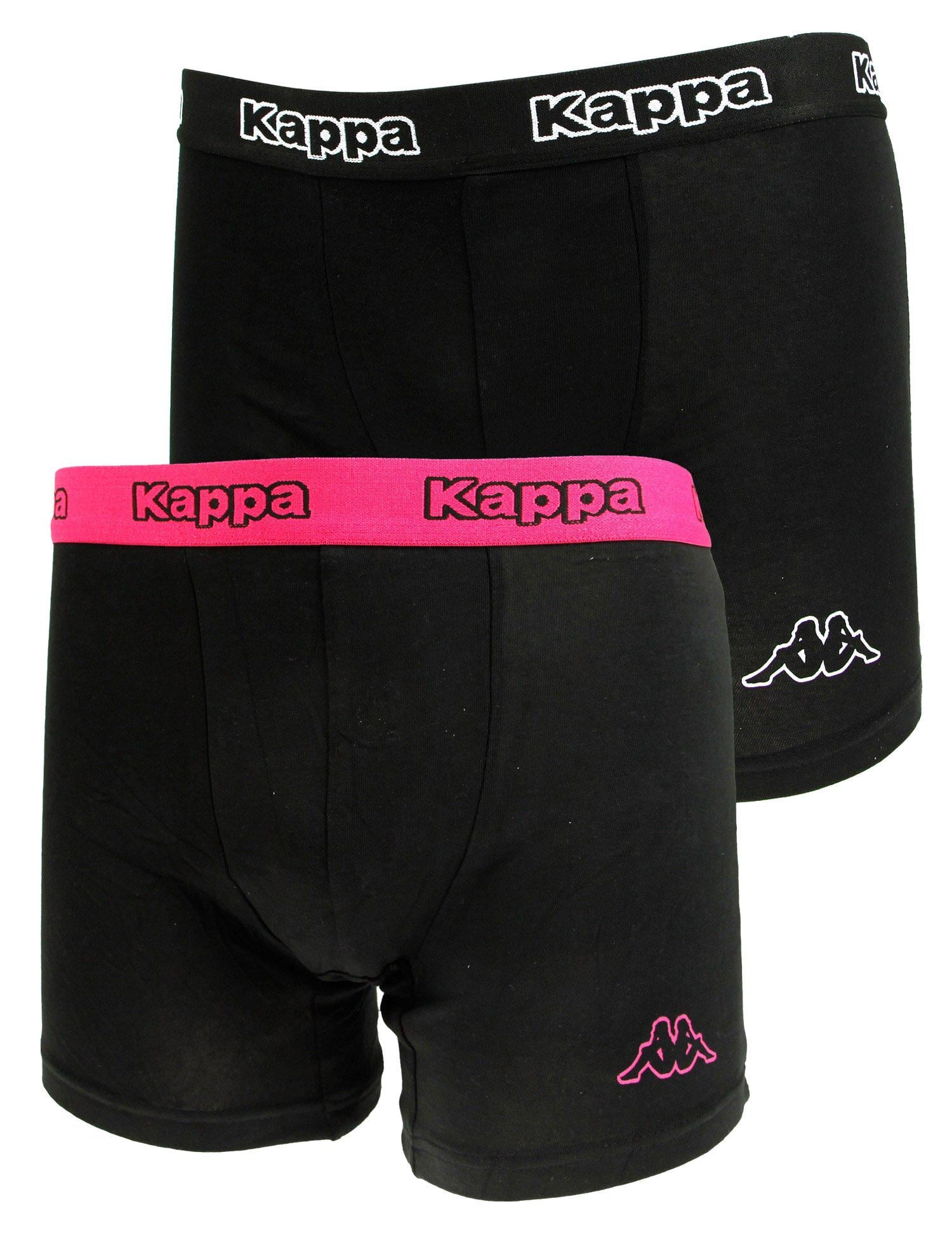 Трусы-боксеры Kappa Boxers S 2 шт. Black/Pink (304JB30-979)