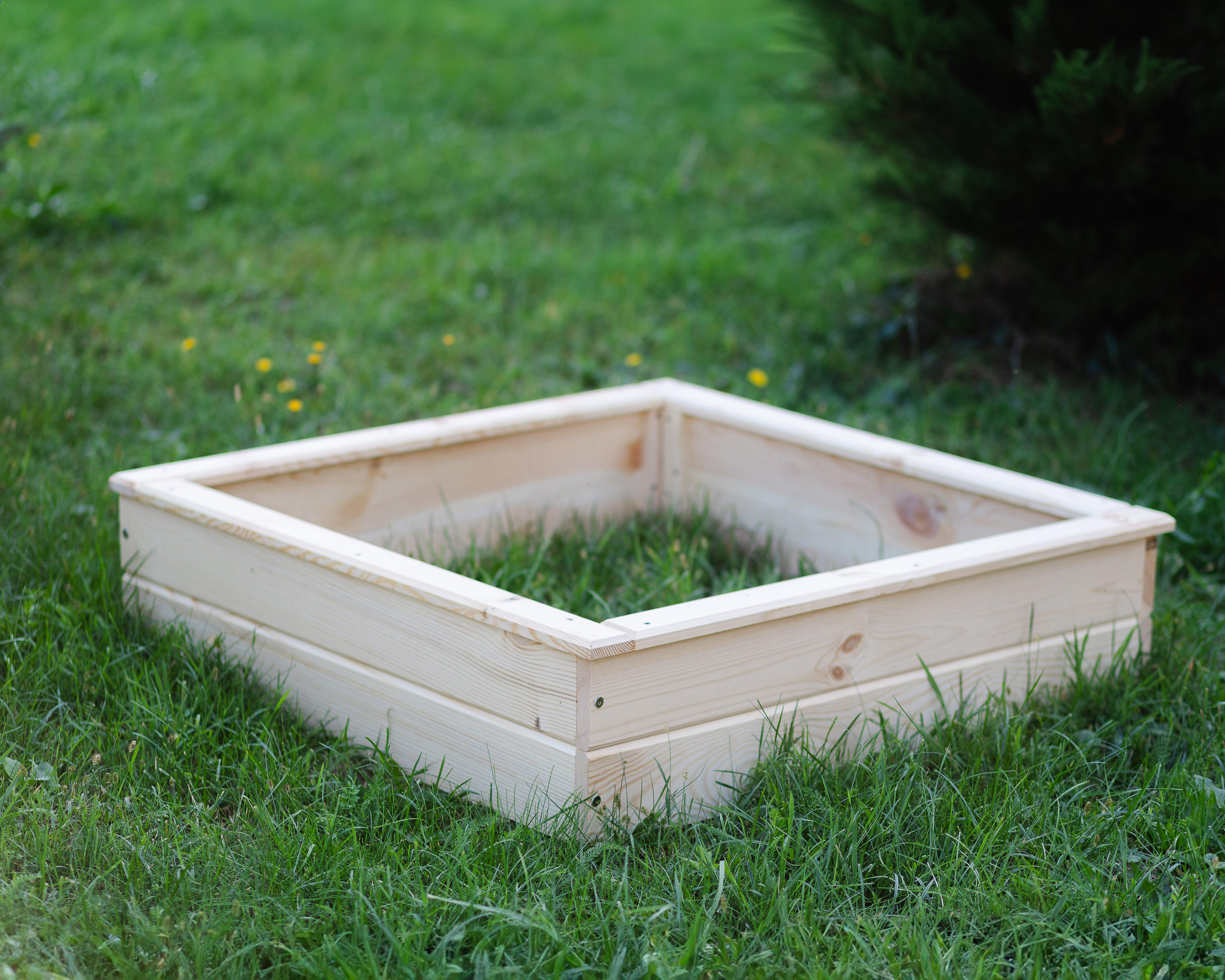 Песочница детская уличная некрашеная (0001971)