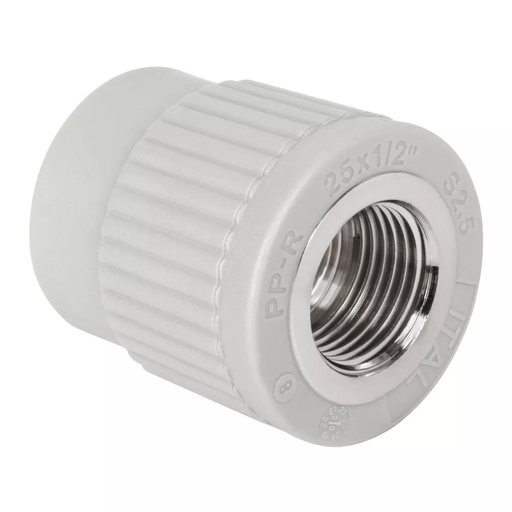 Муфта ITAL SQ-1045653 PPR пайка-внутренняя 20x1/2" (162905) Муфта ITAL SQ-1045653 PPR пайка-внутренняя 20x1/2" (162905)