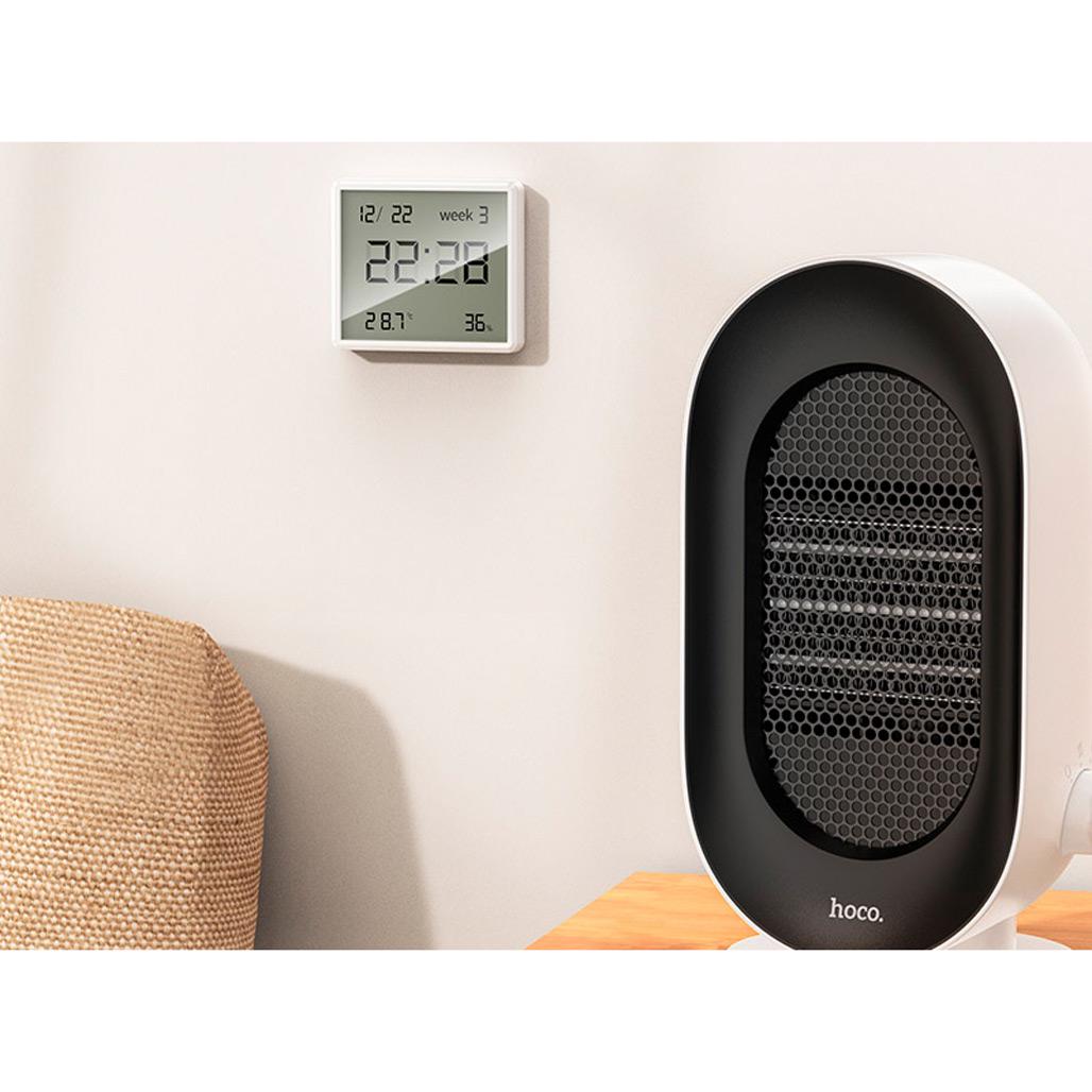 Термометр-гігрометр Hoco HX41 Indoor Electronic Clock with Hygrothermometer White - фото 8
