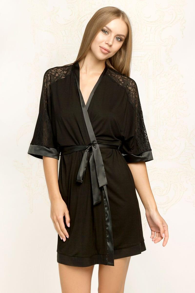 Халат Anabel Arto р. 44 M Черный (63365)