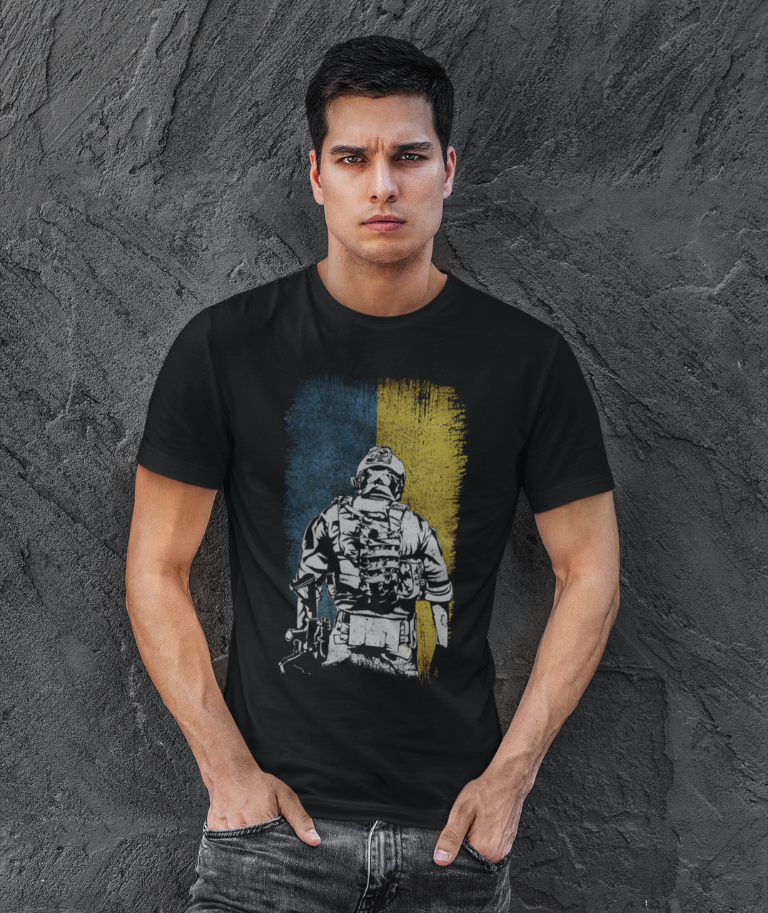 Футболка мужская Mishe 110000107 с патриотической тематикой L Черный (75212611)